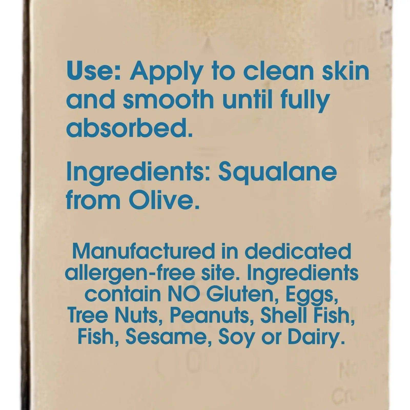 Squalane defines youthful beauty as abundant when young