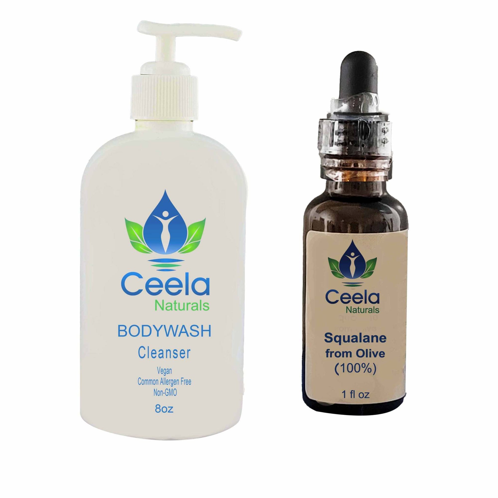 Eczema Relief | Gentle, Nourishing Body Wash + Olive Squalane Kit to Restore Beauty